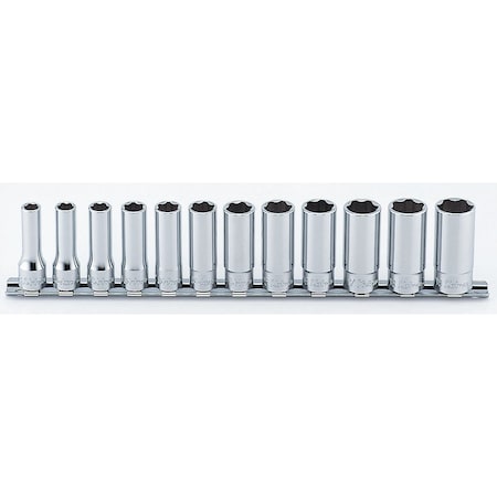 Ko-Ken Socket set 8mm-19mm Surface 300mm 12 pieces 3/8 Sq. Drive RS3310M/12